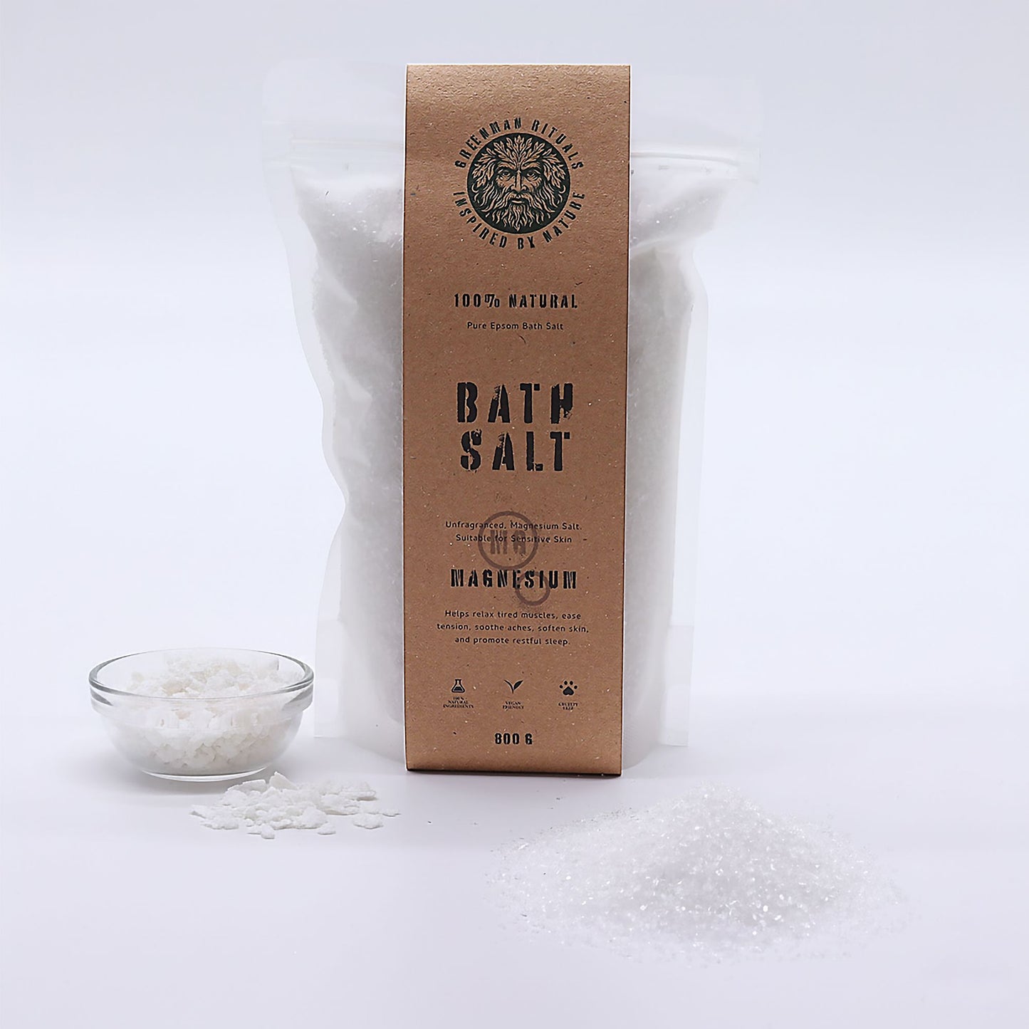 Greenman Rituals Magnesium Epsom Bath Salt – Pure Formula