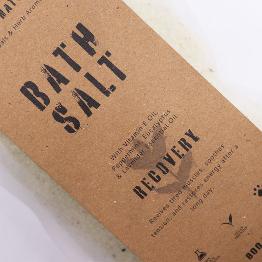 Greenman Rituals Menthol Aromatherapy Epsom Bath Salt – Recovery